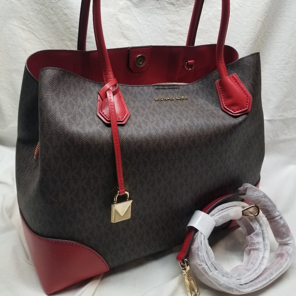 Michael Kors leather shoulder bag